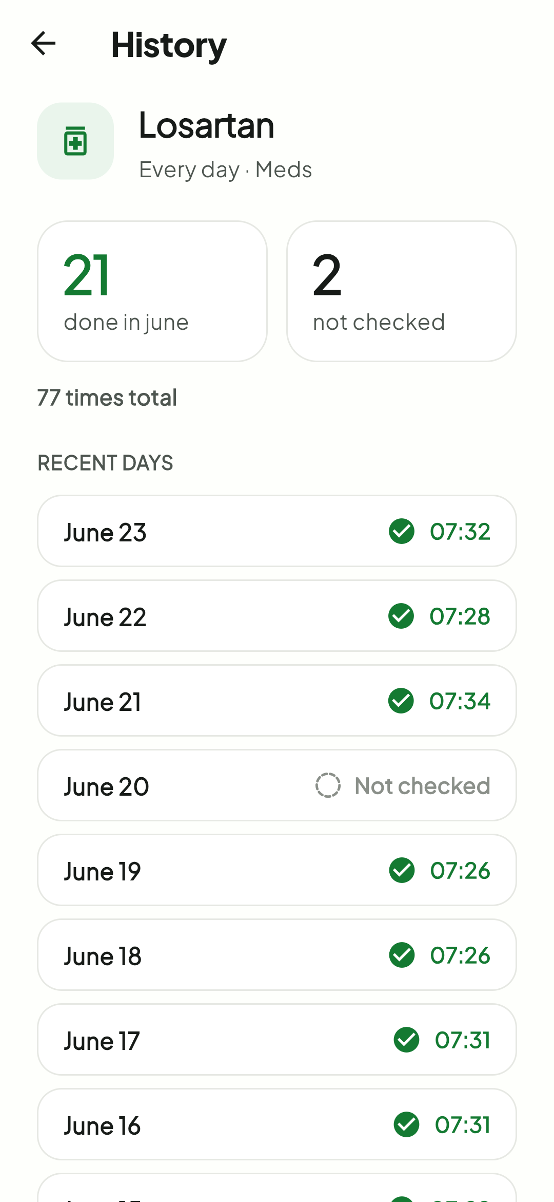 History in Tick