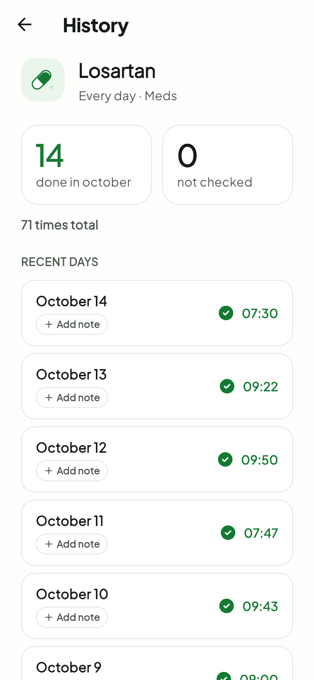 History in Tick